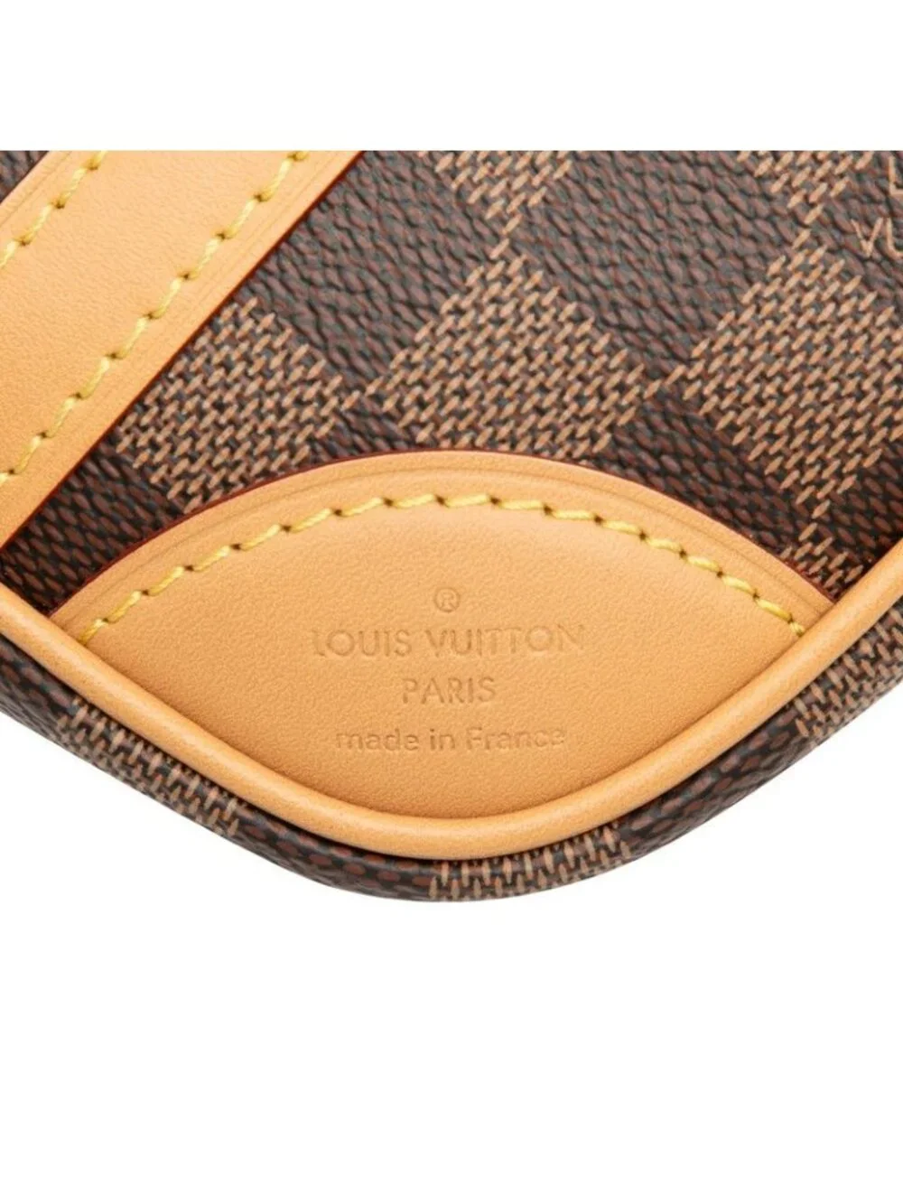 Louis Vuitton Damier Valisette Souple BB 2-Way Shoulder Bag Brown Beige Leather